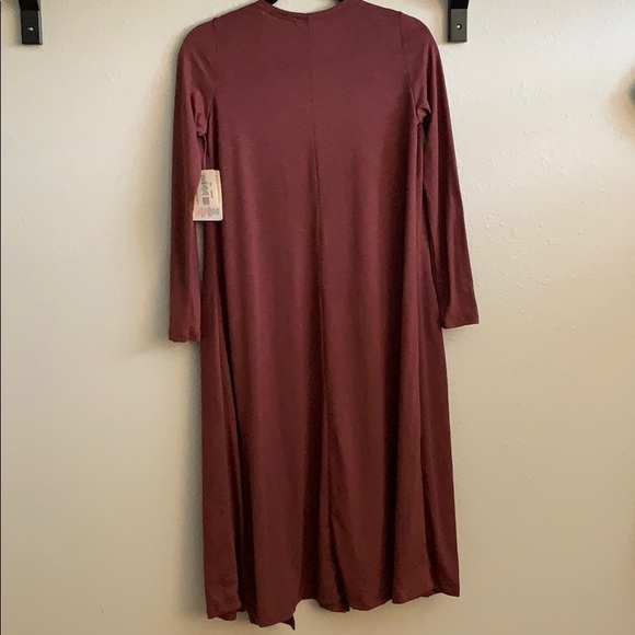 LuLaRoe Heathered Maroon Sarah Size XS - NWT - Picture 2 of 5